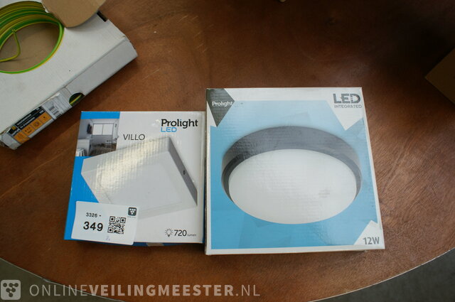 2x plafondlamp Prolight » Onlineveilingmeester.nl
