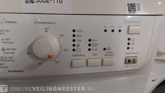 Gevestigde theorie Uitdrukkelijk Explosieven Wasmachine 7 kilo Electrolux, Intuition eco valve EWF 14170 W »  Onlineveilingmeester.nl