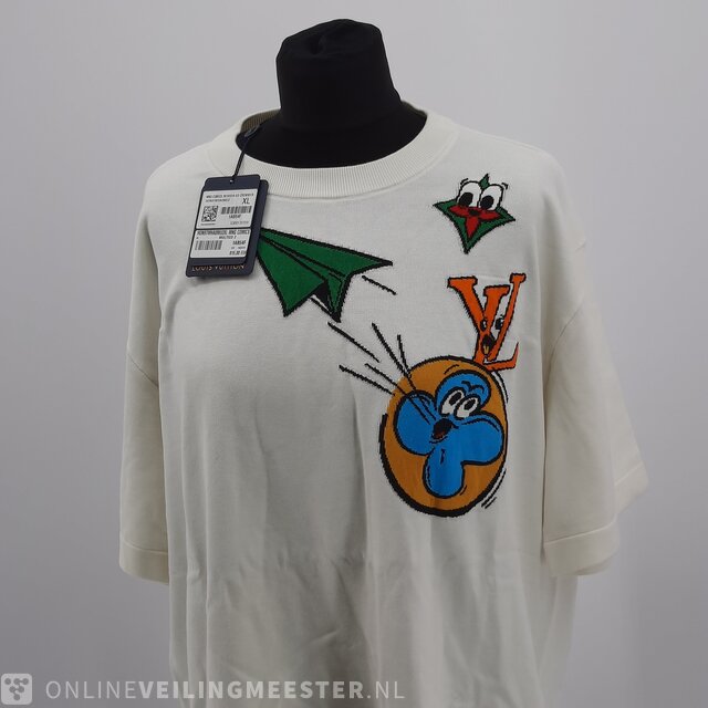 Louis Vuitton 2023 Comics Intarsia T-Shirt - Neutrals T-Shirts